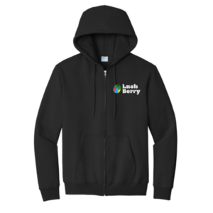 Luck-Berry Zip-Up  Hoodie