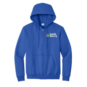 Luck-Berry Zip-Up  Hoodie