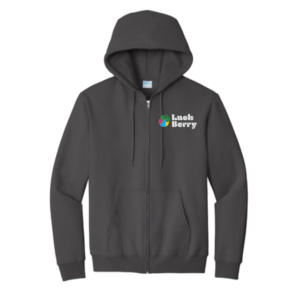 Luck-Berry Zip-Up  Hoodie