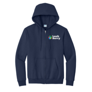 Luck-Berry Zip-Up  Hoodie