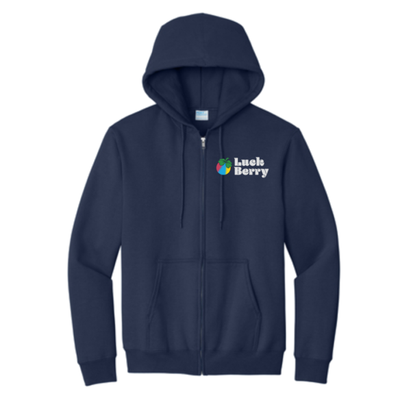 Luck-Berry Zip-Up  Hoodie