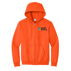 Luck-Berry Zip-Up  Hoodie