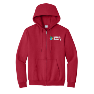 Luck-Berry Zip-Up  Hoodie